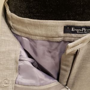 Evan-Picone Gray Lined Suit Pants (24w)
